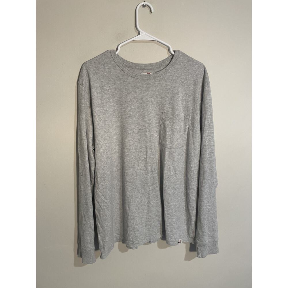 Best Made Co Long Sleeve Pocket‎ T-Shirt Mens XL Gray Supima Cotton US Made